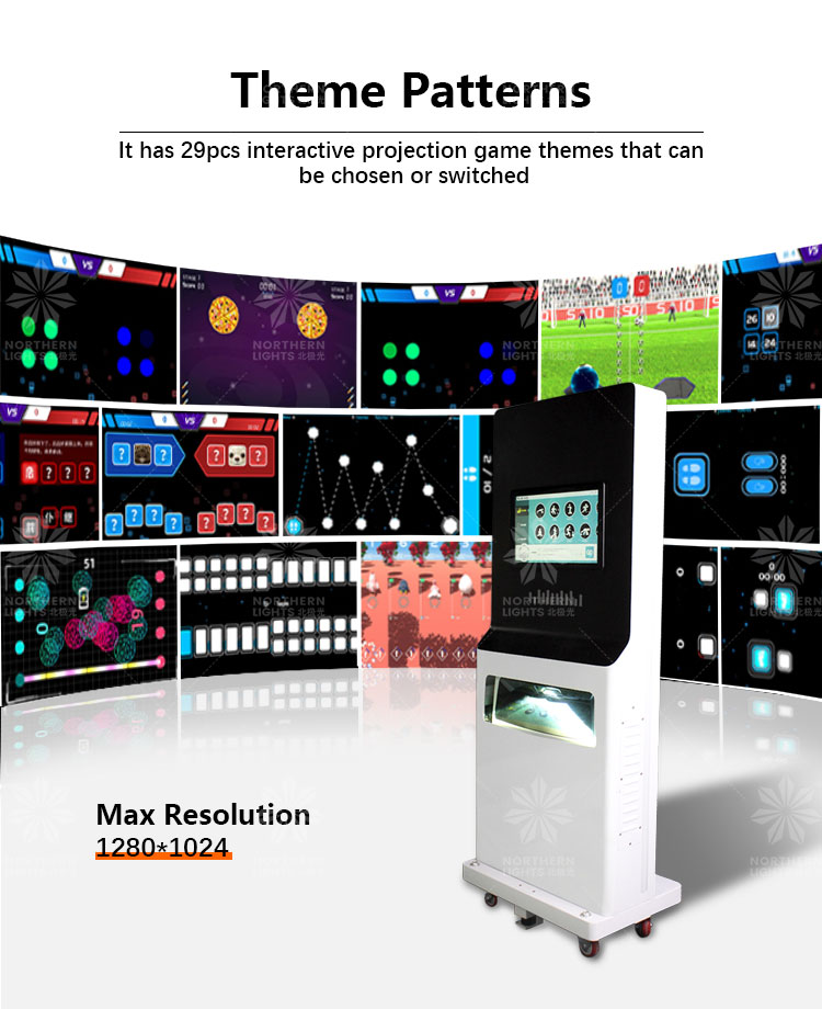 Mobile Floor Projection Game System Interactive Projection Machine