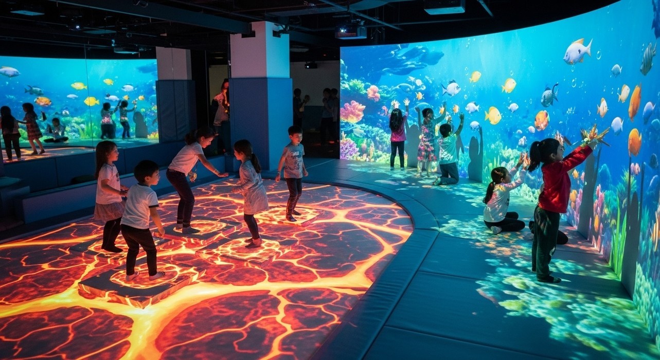 Interactive Immersive Projection: End the "One-Off" Playground Visit Curse
