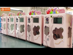 Commercial Cotton Candy Factory Vending Machine Scanner For Theme Park