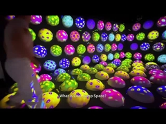 Amusement Park Indoor Colorful Bouncy Ball Game Interactive Jumping Ball Projection