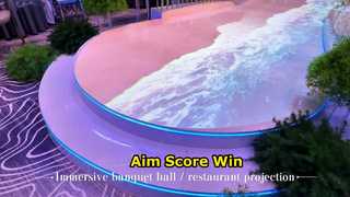 Restaurant Decoration Equipment Immersive Projection Wall Floor Projection for Restaurant Hotel Deco