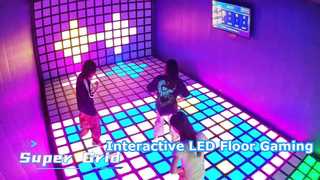 Stage Grid Machine Light Jumping Floor LED Interactive Ground Grid Machine Jumping Movement
