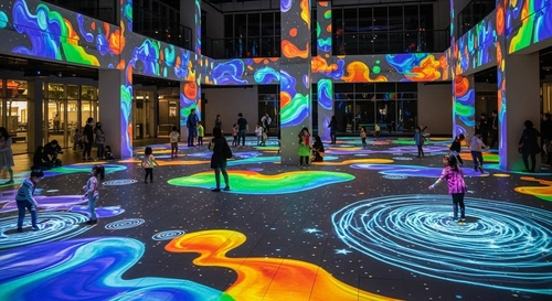 Latest company news about The Fusion of Art and Technology: How Interactive Projection Empowers the Creative Industry