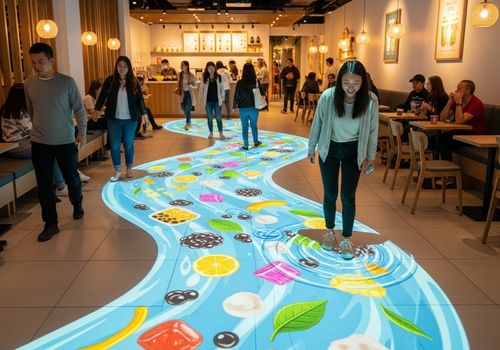 Latest company news about 3 Steps to Turn Your Store into a Social-Media Magnet: How Interactive Floor Projection Becomes Your Customer Magnet