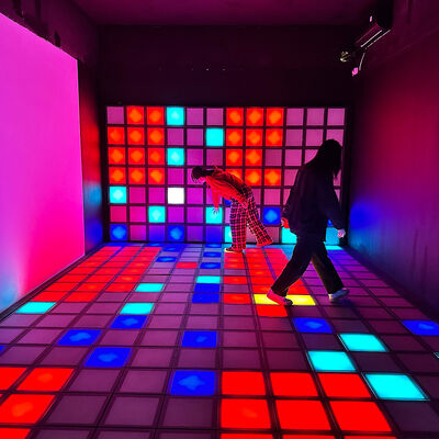 Interactive LED Floor with 30x30cm RGB Tiles and 1000 Levels for Gaming and Entertainment