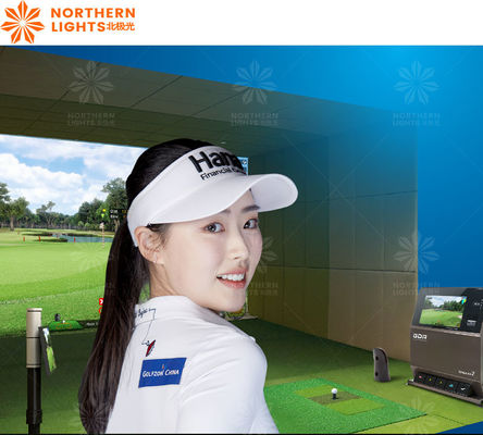 Good price Indoor Golf Simulator Interactive Projection Ar Golf Game With Golf Simulator Screen online