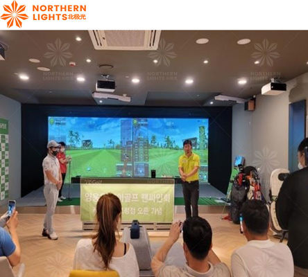 Good price Professional Indoor Golf Simulator 3d Golf Simulator Interactive Projection Game online