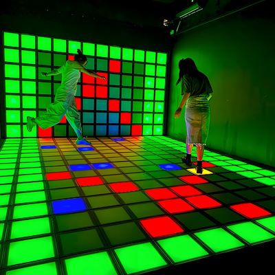 Good price 250V LED Dance Floor Tile Interactive Game Super Grid 2 Year Warranty online