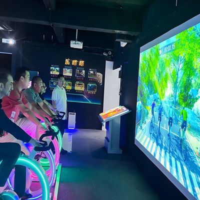 Good price Exercise Bike With Video Projector Interactive Projection Game Cycling Simulator online