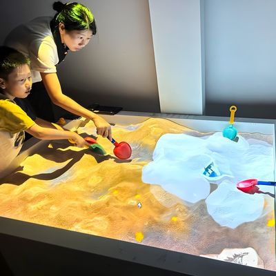 Good price Interactive Theme Park Magic AR Sand Table Sand Box Kids Interactive Projector Games AR Sandbox Indoor Playground online