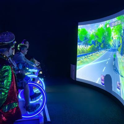 Good price Dynamic Racing Interactive Projection Game Outside Interactive Bike Game online