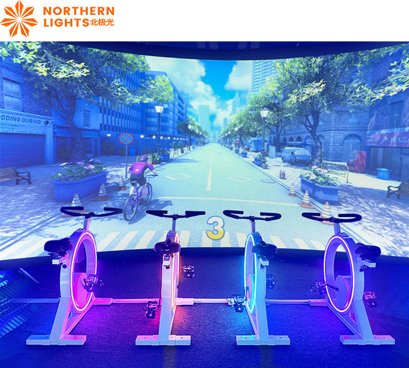 Indoor interactive virtual reality games dynamic bike vr games interactive
