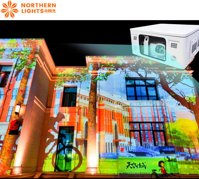 Outdoor Waterproof 3D Projection - Pl161108776 Outdoor Waterproof 3d Projection Mapping Software Interactive Wall Projector 