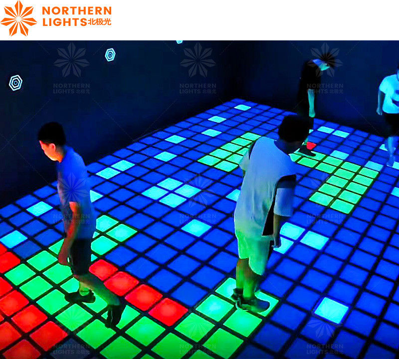 LED Dance Floor Tiles Jumping Grid For Amusement Park