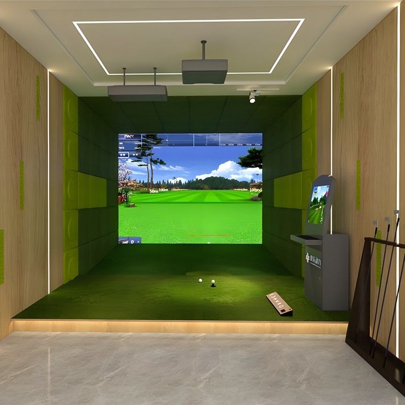 3d Projection Virtual Home Indoor Golf Simulator System Complete Golf ...