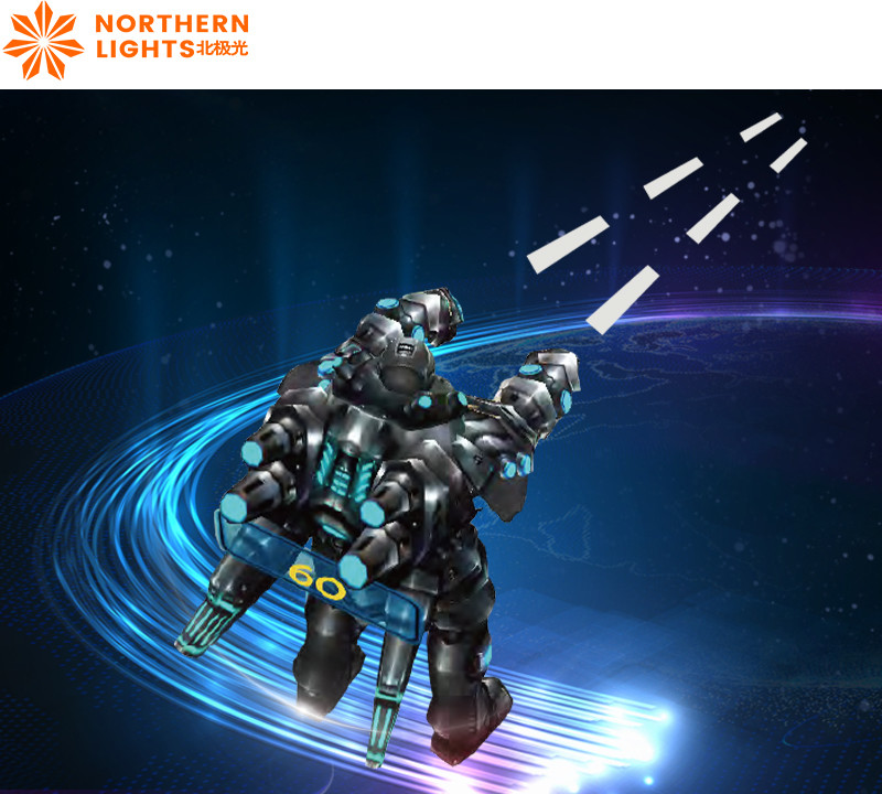 Mech Warrior Interactive Wall Projection Indoor Interactive Projector