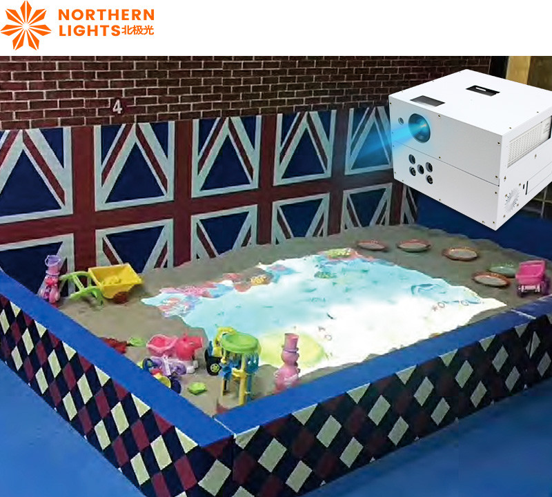 Kids Best Interactive Floor Projector Sand Beach Interactive Games Projector