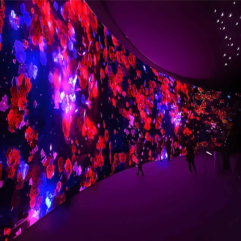 3200 Lumen Shopping Mall Interactive Games Projector 1024*768 Resolution
