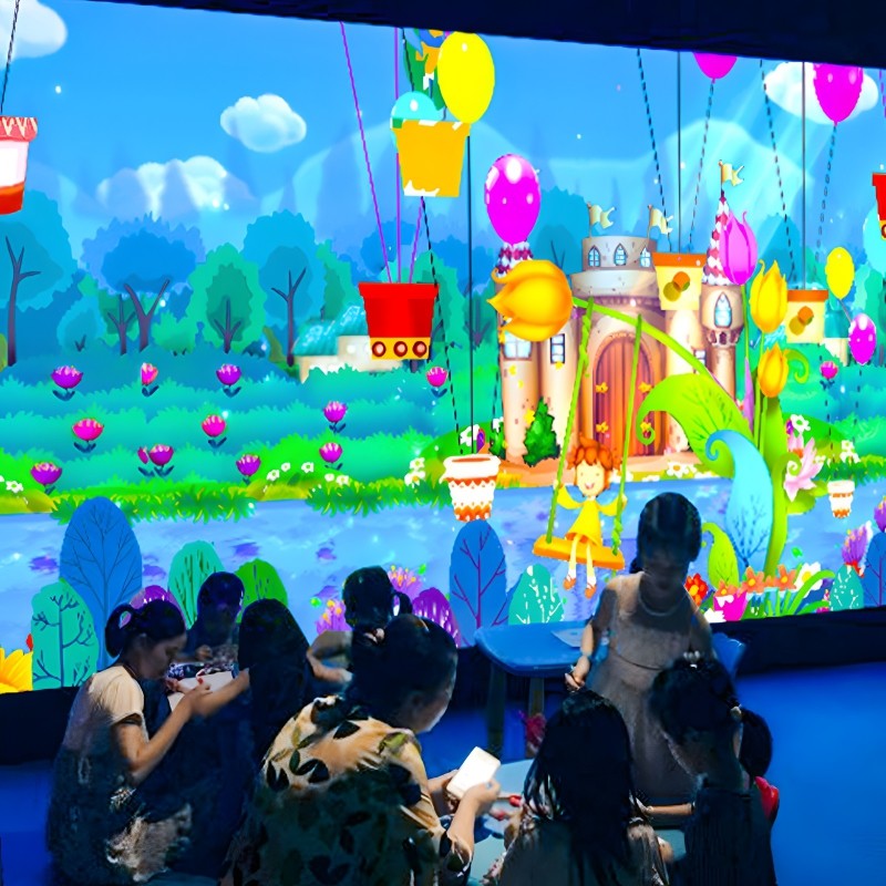 Customized 3400lm Interactive Projector Game System Magic Painting For Kids