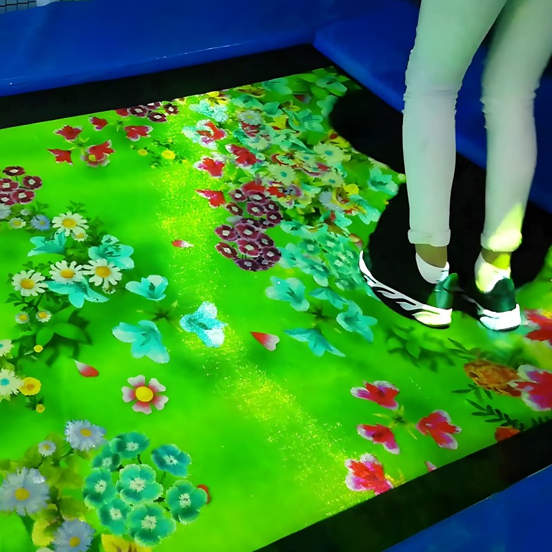 Indoor Playground Interactive Projection Game Trampoline Projector Game For Floor