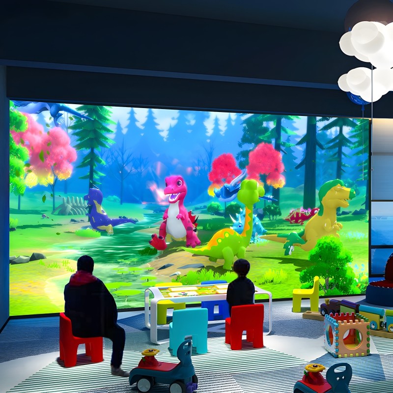 3400 Lumens Kids Interactive Painting Games Interactive Wall Projection System