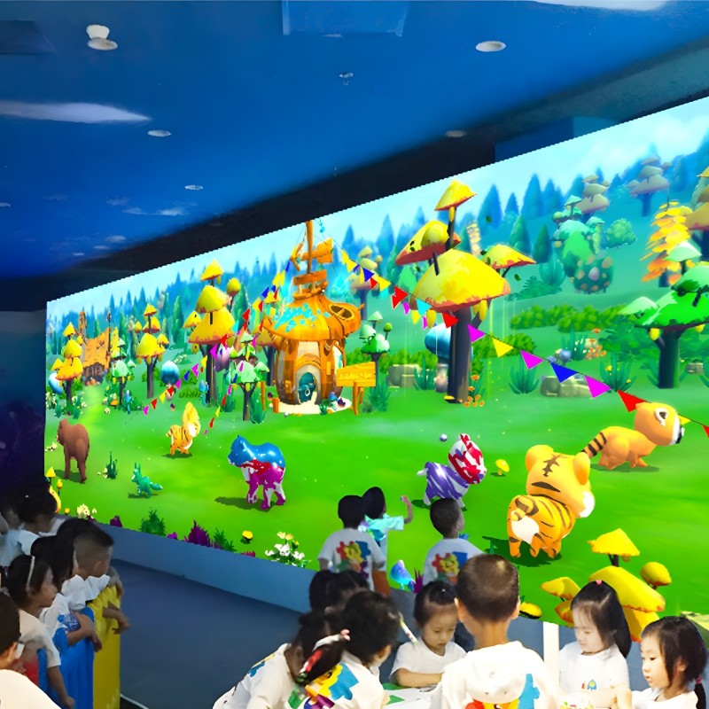 Magic Painting Interactive Games Projector 3400lm For Amusement Park