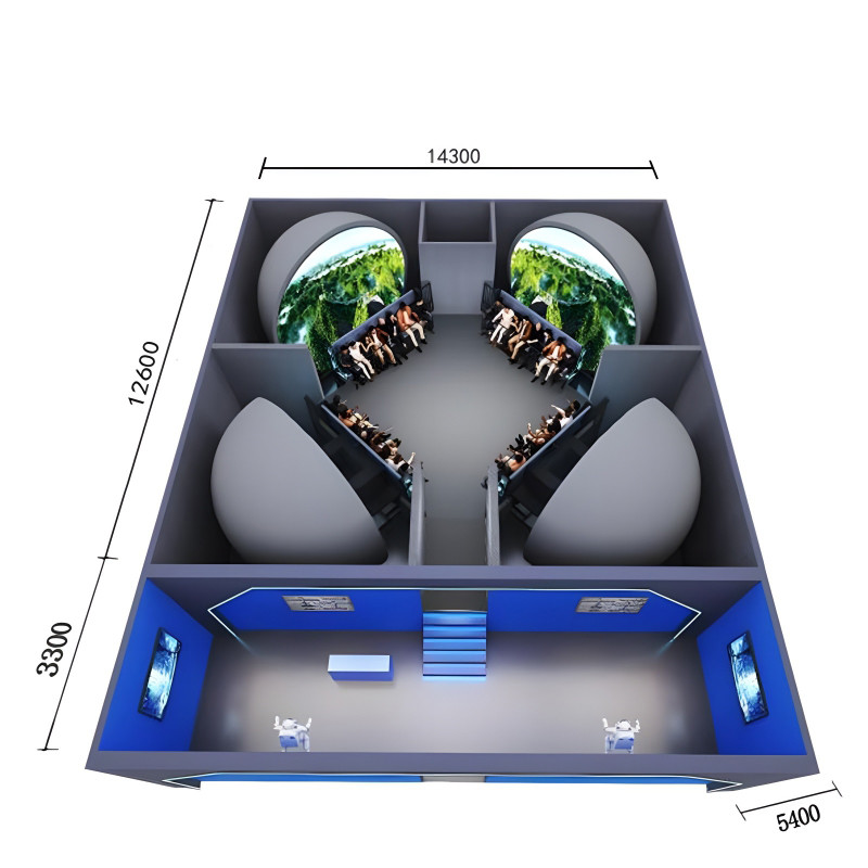 Customized Made 360 Degree Dome Projector Screen 360 Degree Projection ...
