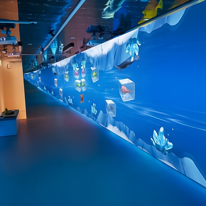 Large 3D Immersive Wall Interactive Wall Projection System For Hotel
