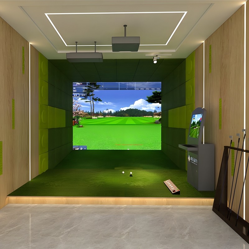 3d Projection Virtual Home Indoor Golf Simulator System Complete Golf ...