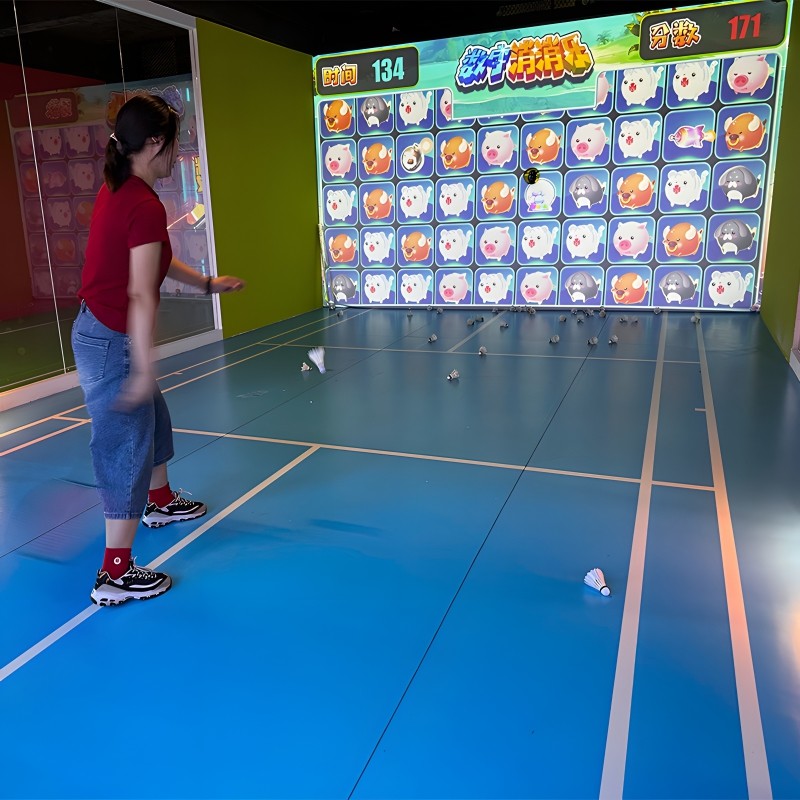 Indoor Badminton Fitness Equipment Virtual Reality Simulator