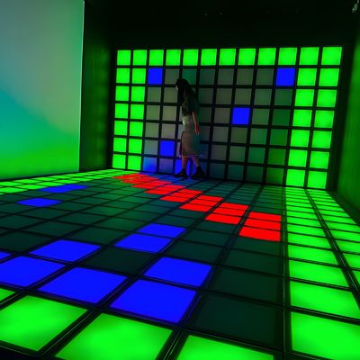 Good price RGB Infinity Panels Interactive 3D Interactive LED Floor Game RGB Dance Floor online