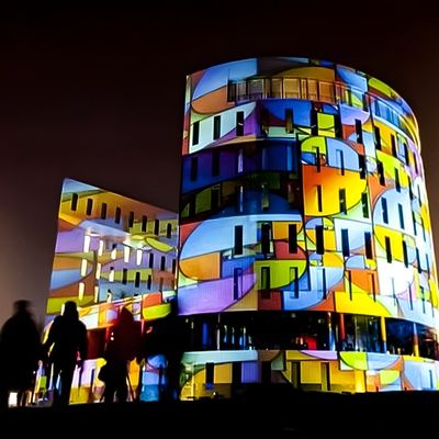 Good price 8500 LM Interactive Projection Mapping Outside Immersive Projection Mapping online