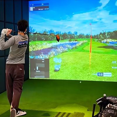Good price Realistic Sports Ar Golf Simulator Interactive Golf Projection Wall Golf Simulator online