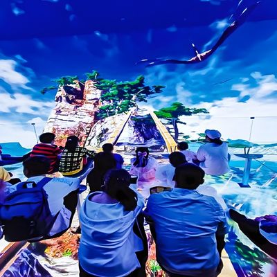 Good price Custom Indoor 3d Multi Large Screen Immersive Hanging Glass Theater Experience online
