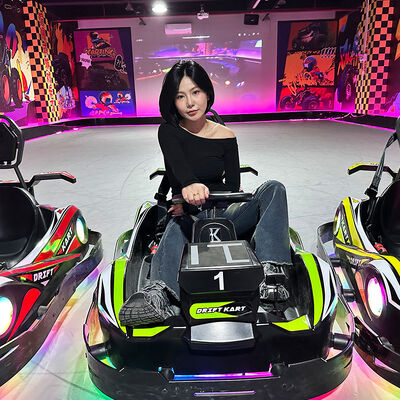 quality Commercial Electric Drift Karting Simulator AR Interactive Projector Battle Kart for Amusement Park factory