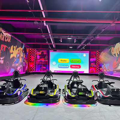 quality Indoor Adventure Park Equipment Metal Go-Kart and Interactive Floor Projector for Immersive Gaming Experience factory