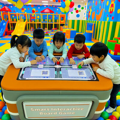 Quality Smart Interactive Metal Touch Screen Puzzle Table Indoor Educational Brain Training Games for Kids Children's Intellectual Model factory