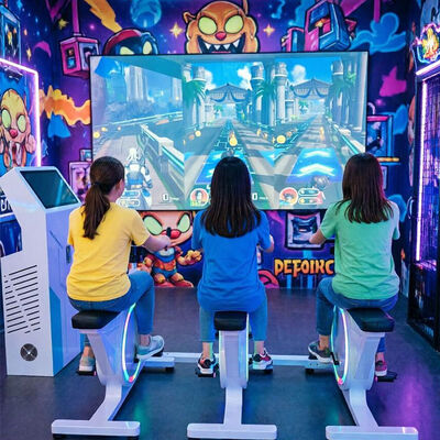 Good price Immersive Commercial Cycling Interactive Projection Game Bike Smart Fitness System for Activity Gyms and Youth Centers online
