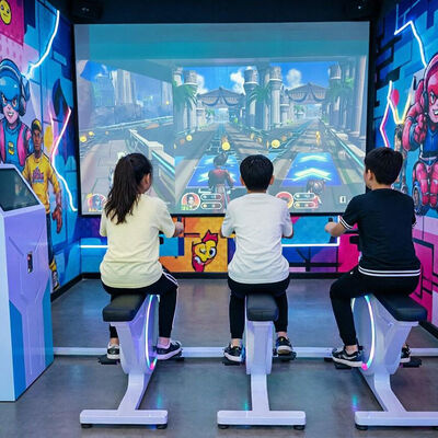 Good price Sports Bicycle Indoor Entertainment Amusement Park Health Sports Interactive Projection Bicycle AR Racing Projection Game online