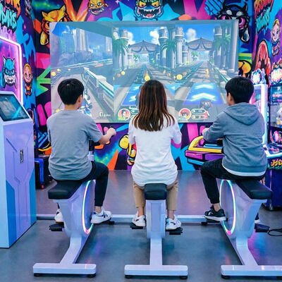 Good price Amusement Park Interactive Projection Game Exercise Bike Video Sport Projector Games Dynamic Bicycle Cycling Simulator for GYM online