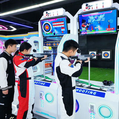 Good price Dual Player Real Sense Shooting Arcade Machine Large Scale Coin Operated Game Center Entertainment Cool Lighting Sound online
