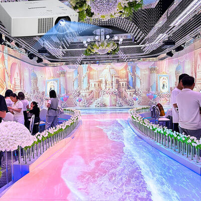 Good price Immersive Projection Interactive Wall Projection with 5200 Lumens Brightness 1920*1200 Resolution and 1-20 Channels for Restaurant Hotel Decoration online