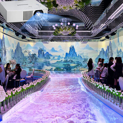 Good price 3D Holographic Wall Floor Video Mapping Projection 360 Immersive Projector Artwork Dining Room Interactive Projector online