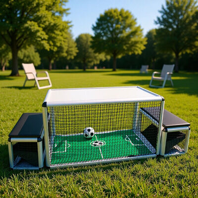 Quality Interactive Metal Play Bench Football LED Light Subsoccer Under Table Soccer Game Machine with 1 Year Warranty English factory