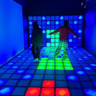 Good price RGB Color 30x30cm Interactive LED Floor Tiles with Multiplayer Game Modes for Active Gaming online