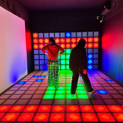 Good price Interactive LED Dance Floor with 30x30cm Tile Size, RGB Color, and 1000+ Game Levels for Kids and Adults online