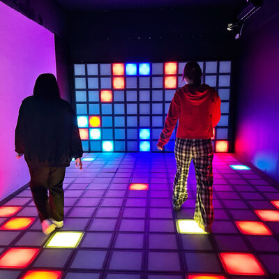 Good price 30x30cm RGB Interactive LED Floor Gaming Light Tiles for Multiplayer Super Grid Game online