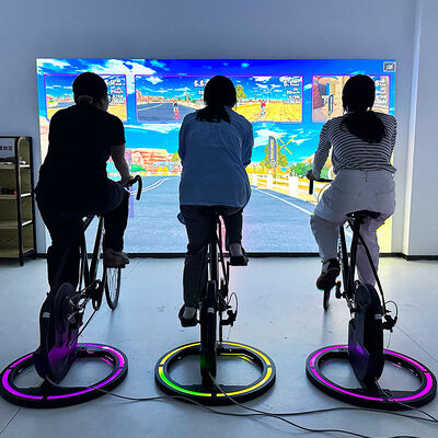 Good price Gamified Cycling Interactive Projection Bike with 3500 Lumens Brightness, 1280*800 Resolution, and 3 Game Modes for Immersive Exercise online
