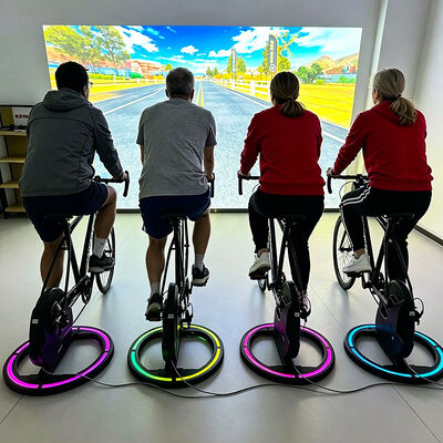 Good price Interactive Bike Game with 3500 Lumens Brightness, 1280*800 Resolution, and 3 Game Modes for Sports Venues online