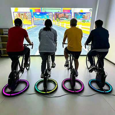 Good price Interactive Exercise Bike with 3500 Lumens Gamified Cycling Projection System Featuring 3 Game Modes and Ultra-Low Latency Tracking online